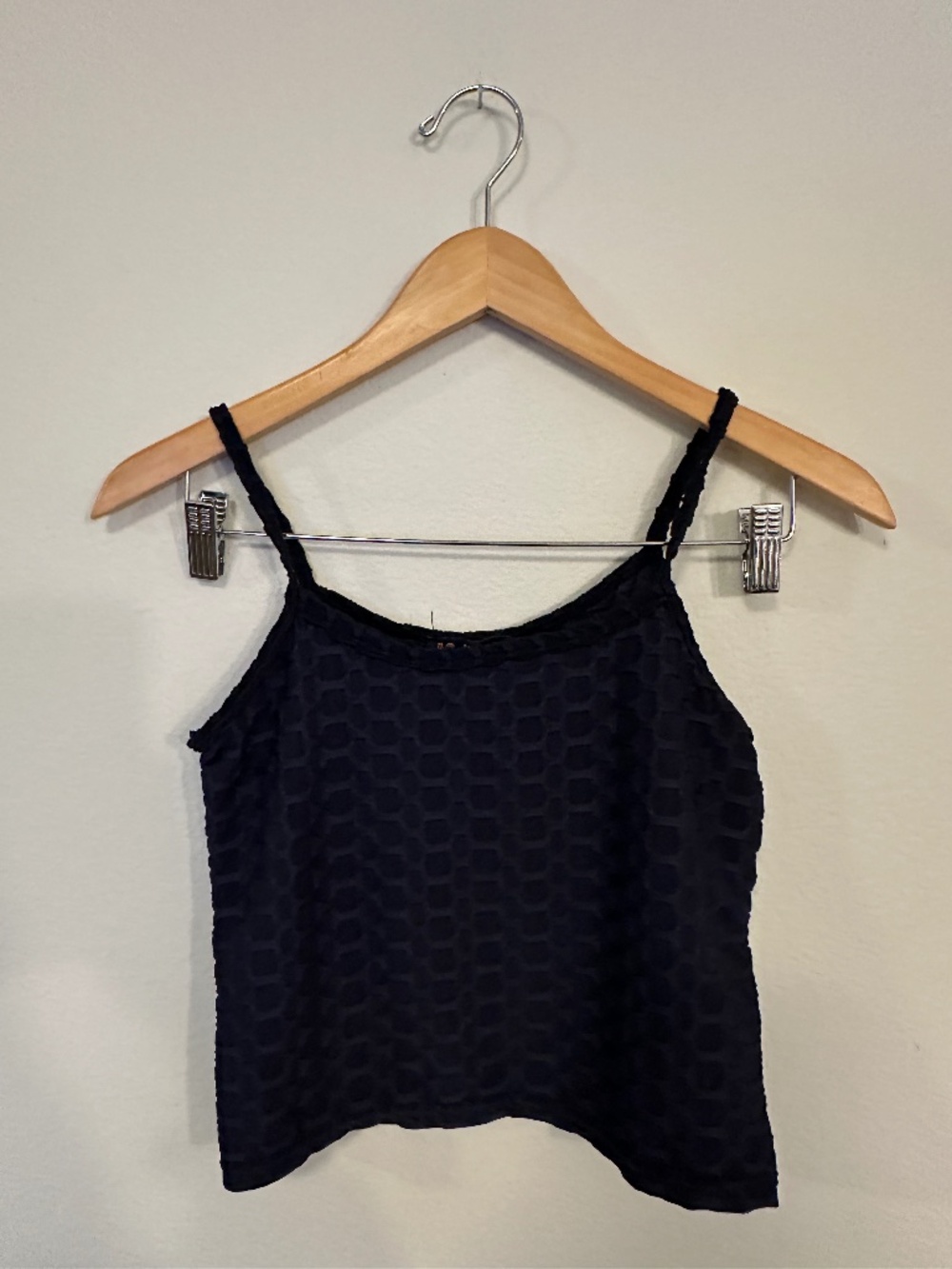 AQ Sport Navy Textured Cami Top Women's L